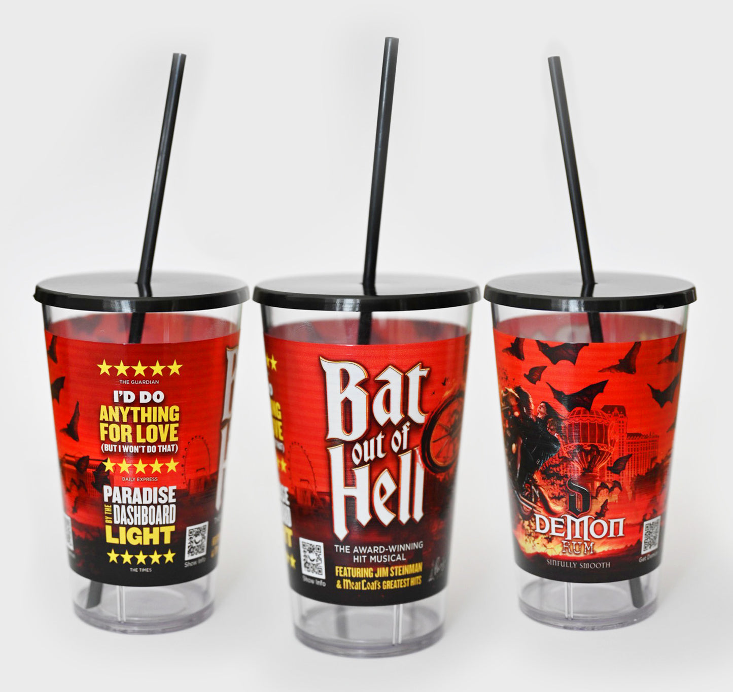 Collector "Bat Out of Hell" Musical Souvenir Cups